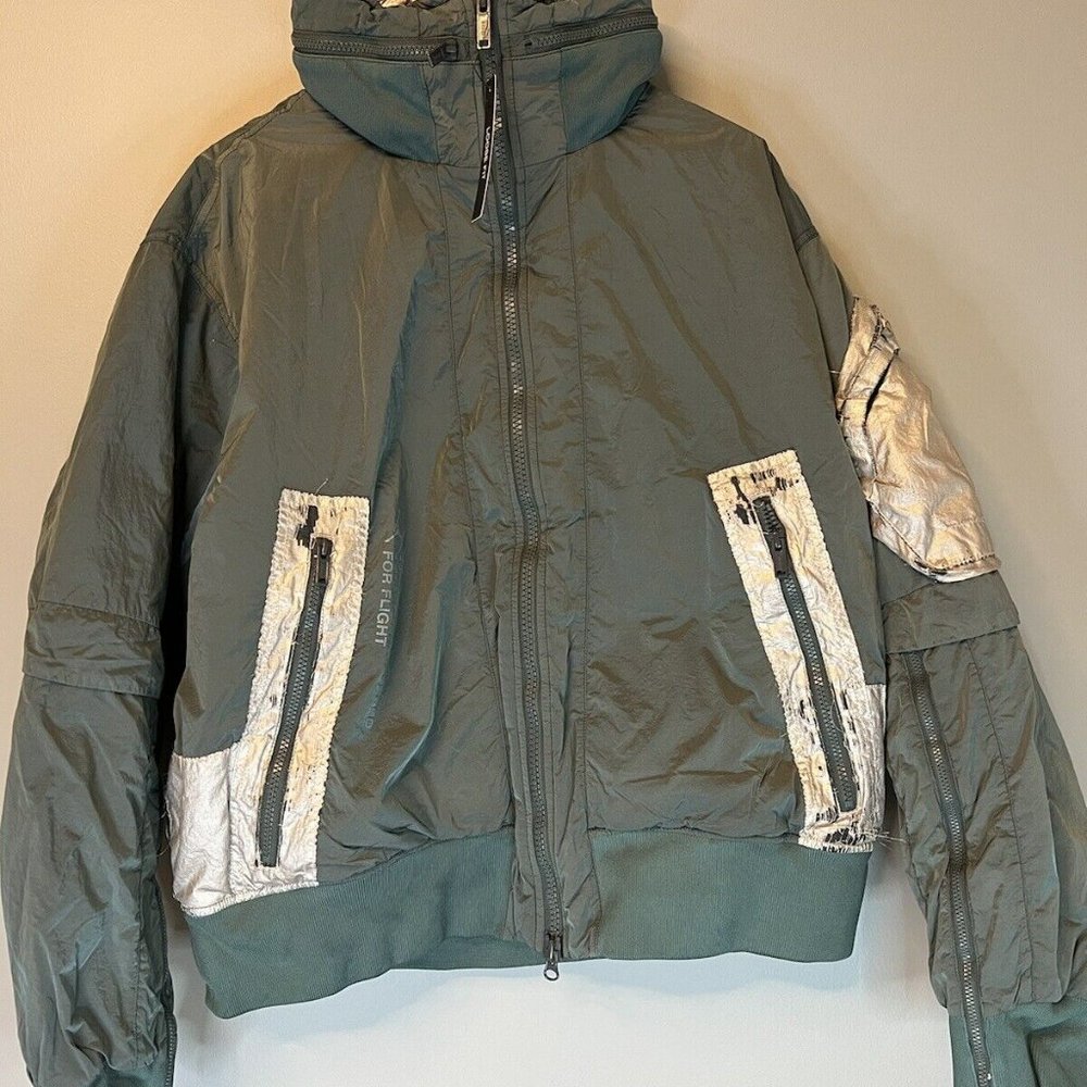 Jordan Engineered For Flight MA-1 Jacket M Green CD6054-303 Rare Sample New